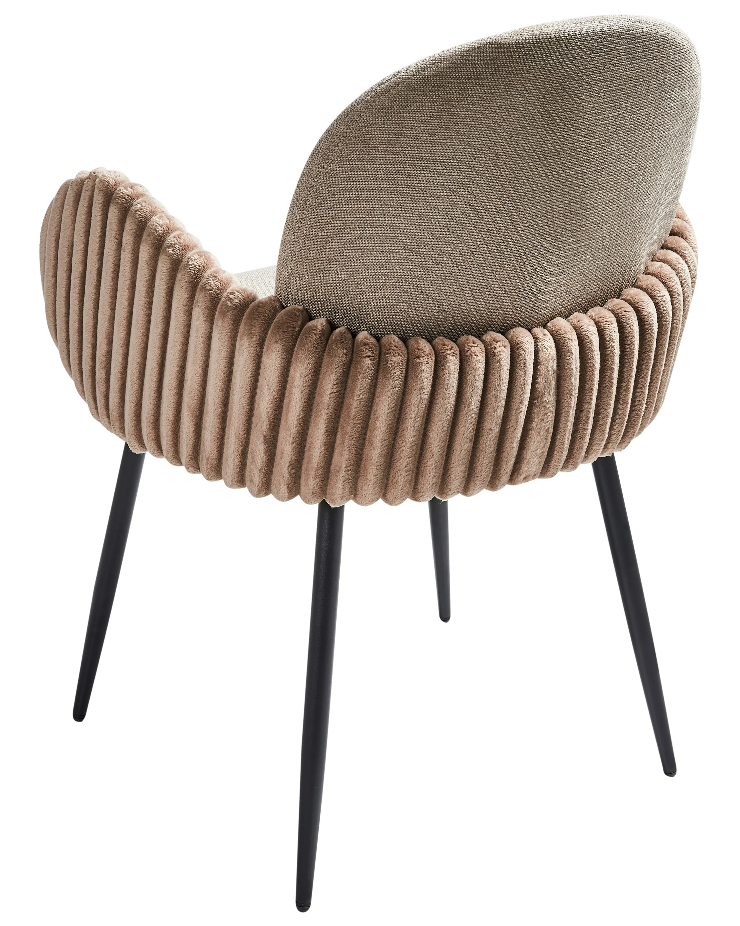 Set van 2 eetkamerstoelen AMITY Stof Taupe