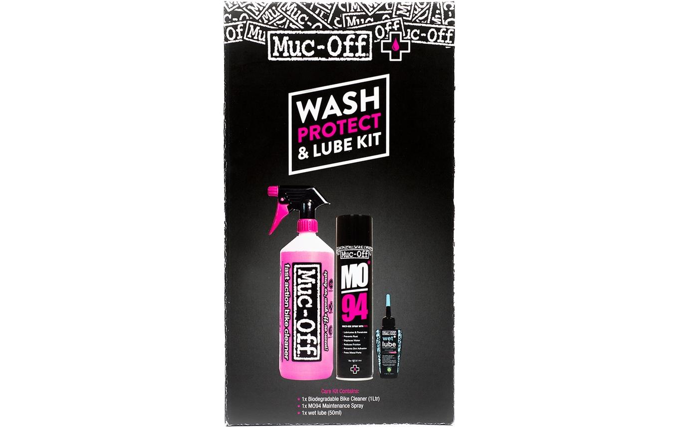 Pflegeset Wash, Protect and Lube 3-teiligSet zum Reinigen, Schützen und Schmieren