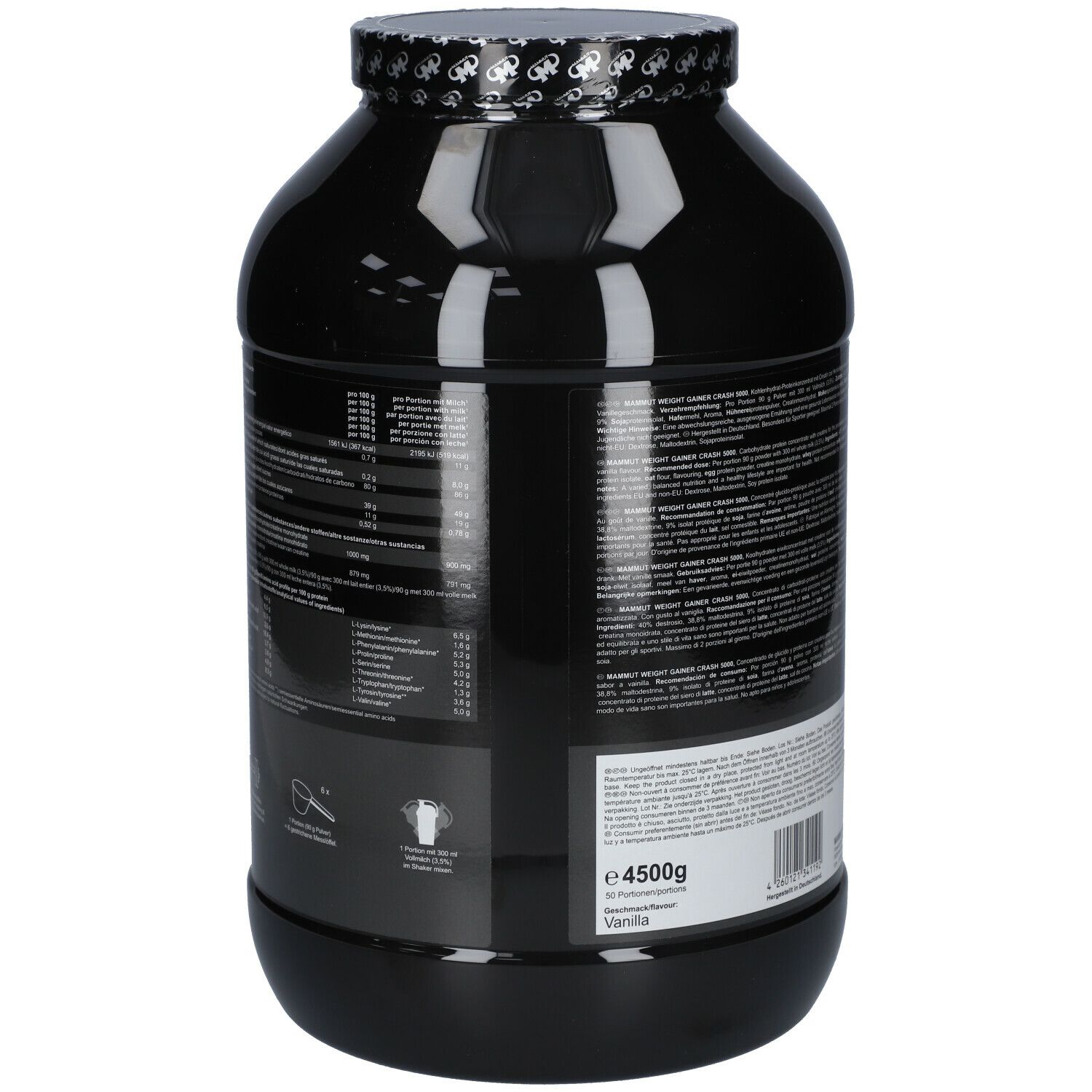 Mammut Weight Gainer Crash 5000, Vanille
