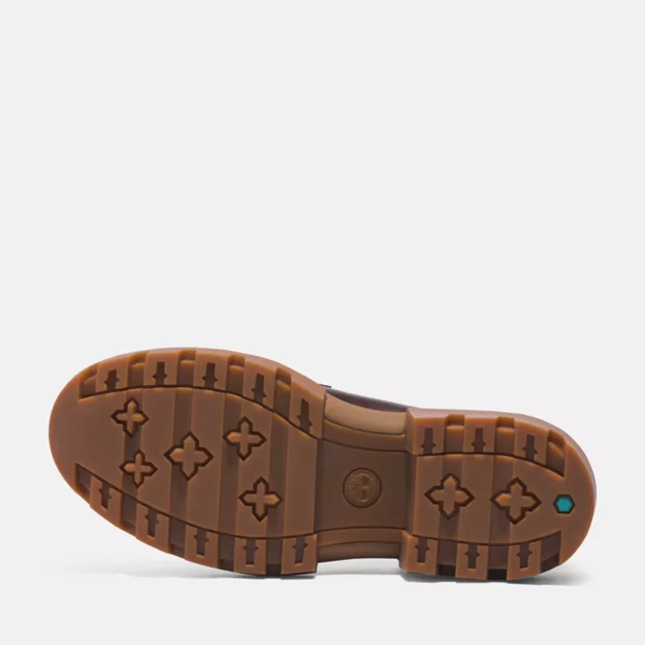 Mocassin pour femme en marron foncé