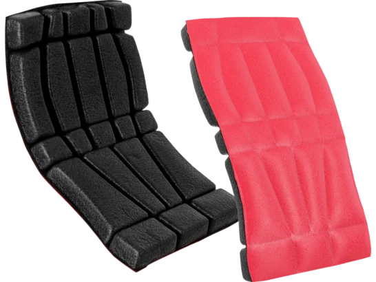 Genouillères de protection noires et rouges Würth MODYF