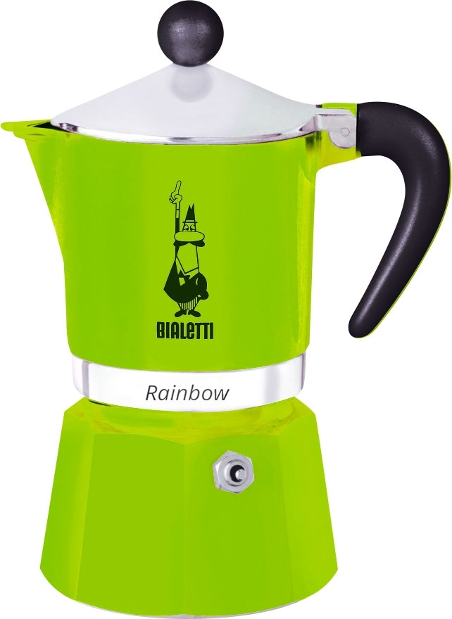 Bialetti Espressozubereiter Rainbow grün 3 Tassen 150 ml
