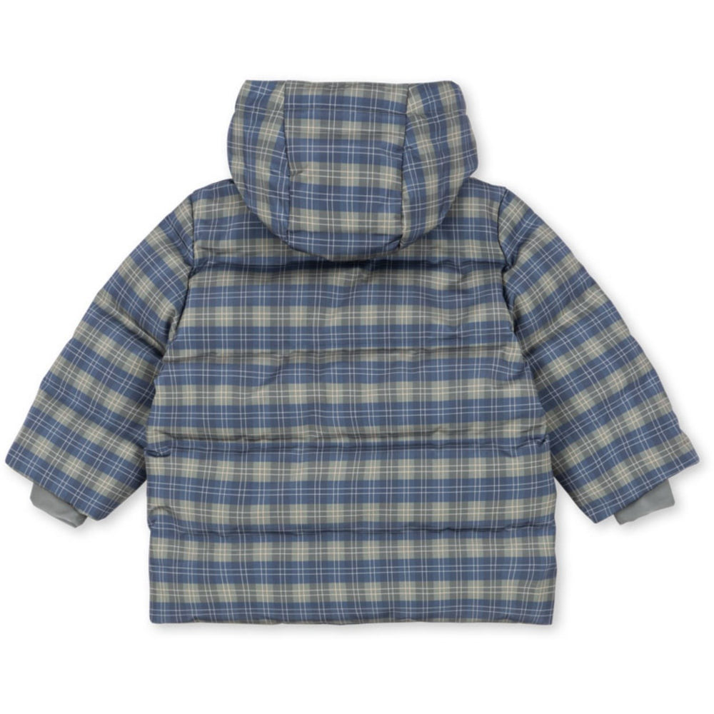 Køb Konges Sløjd Laurel Blue Check Magnum Down Jakke Print Grs