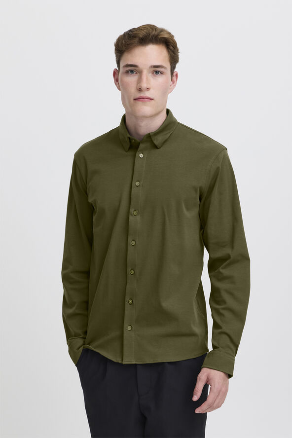 Casual Friday CFARTHUR LS BU jersey shirt Deep depths