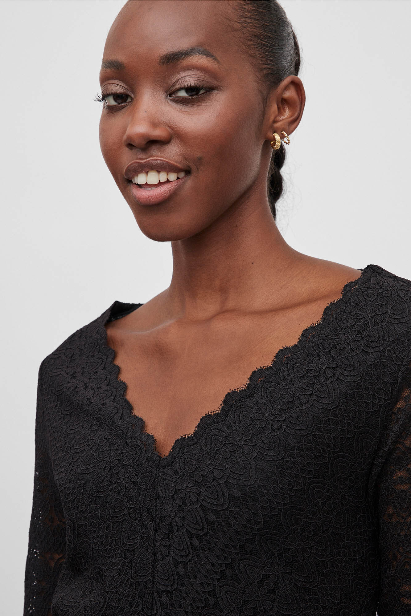 Vestido Villa Lace - Preto