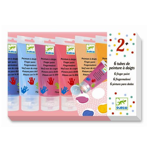 Djeco tubes vingerverf pastel DJ09000