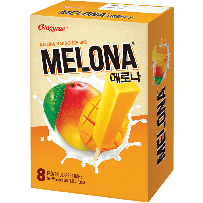 Binggrae Melona Mango Ijsreep 8x70ml