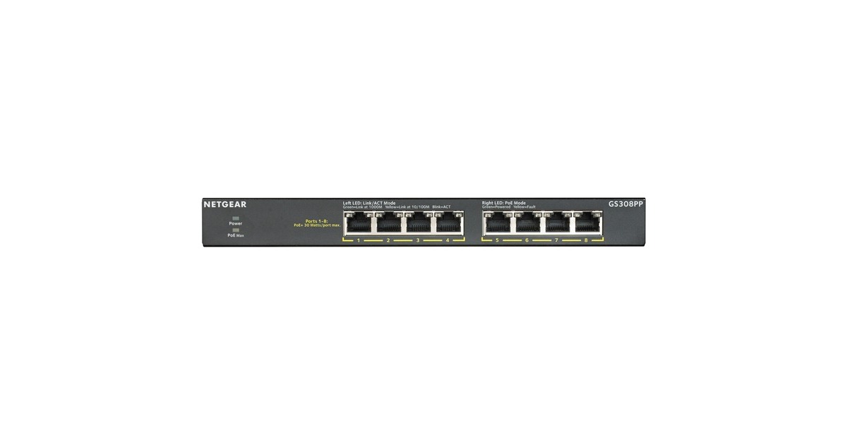 NetgearGS308PP switch