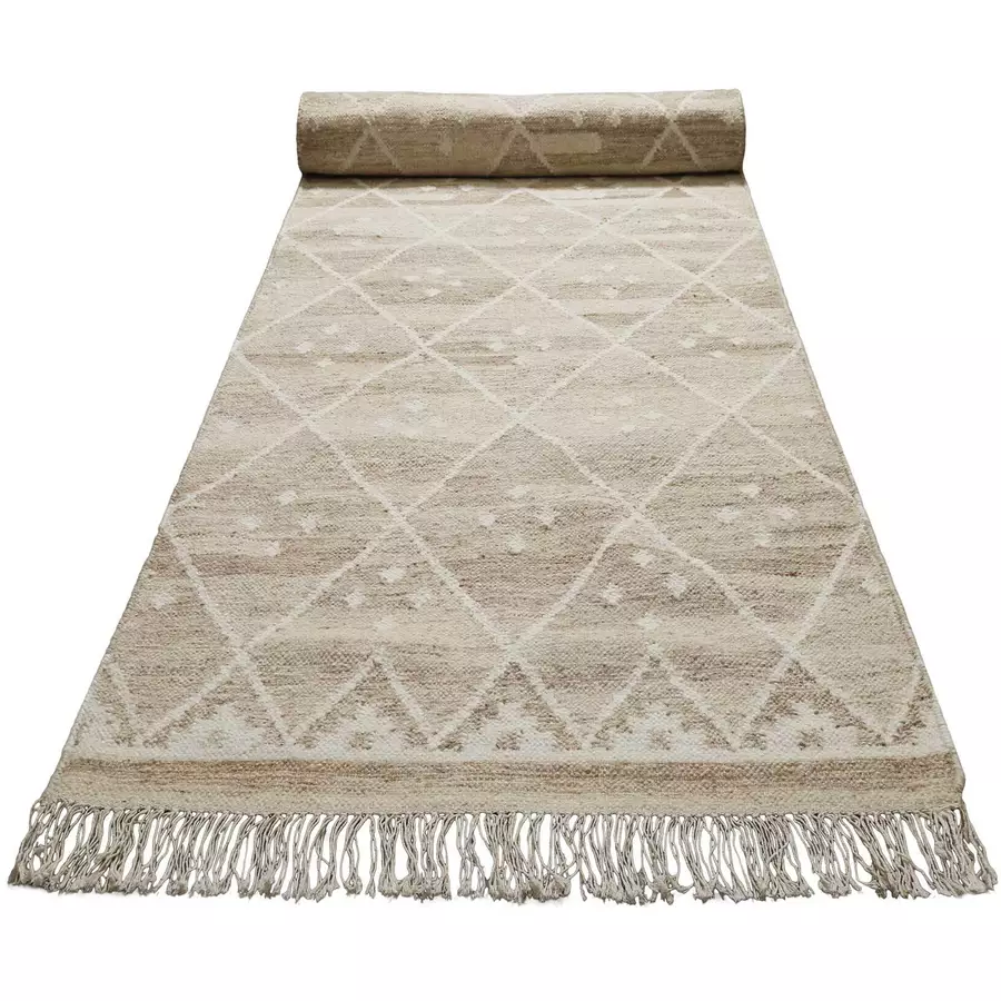 Green Looop Kelim Teppich Vermont beige