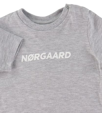 Mads N?rgaard T-shirt - Taurus - Gråmeleret m. Hvid