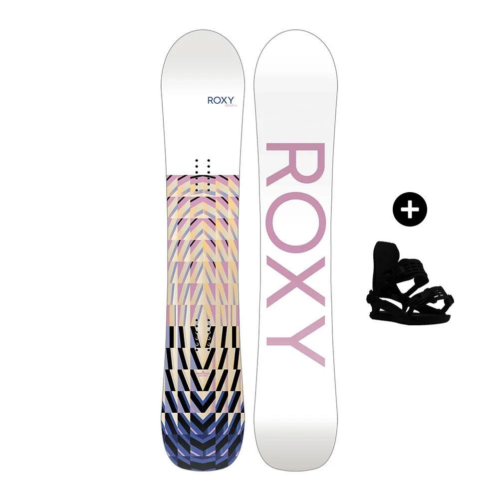 Roxy BREEZE 2023 - Pack snowboard all mountain Femme multi/white/pink
