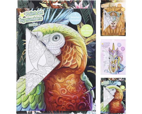 Schilderen op nummer 30x40 cm willekeurige kleur- en patroonselectie