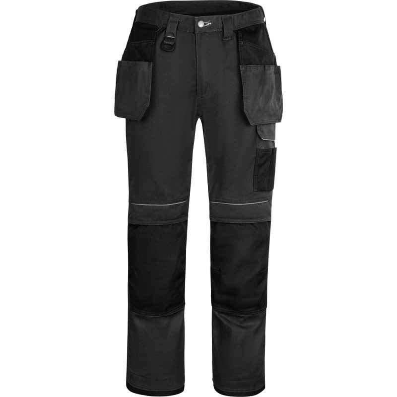 Portwest Urban werkbroek met holsterzakken en kniezakken + gratis kniestukken 54 zwart