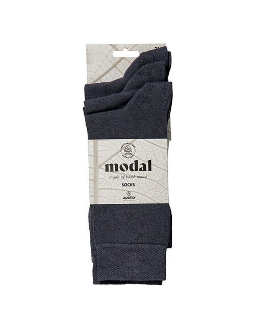 Apollo Sokken Modal 3-Pack Grijs - Sokken