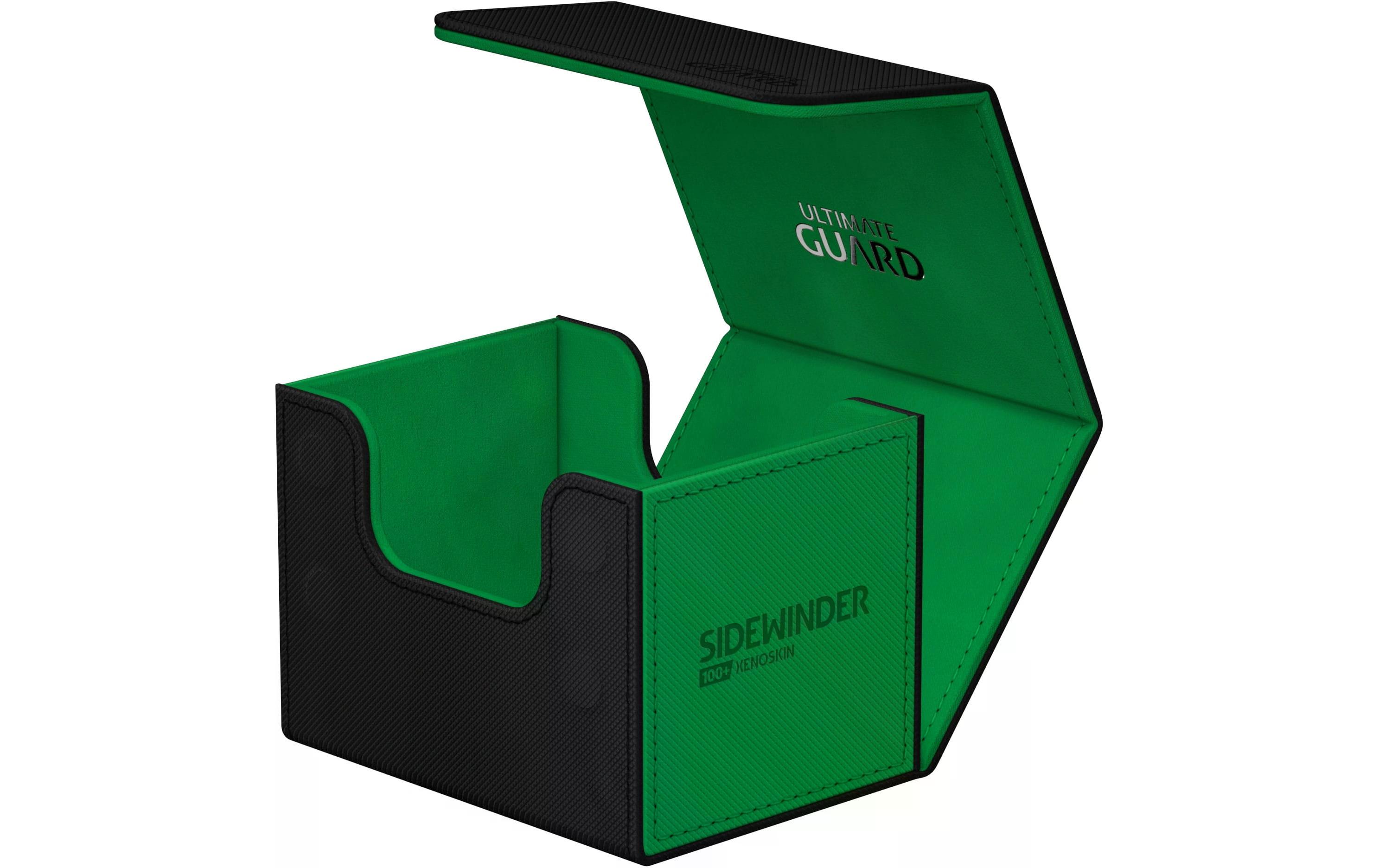 Kartenbox XenoSkin Synergy Sidewinder 100+ Schwarz/GrünHochwertige Box für Sammelkarten in Standardgrösse