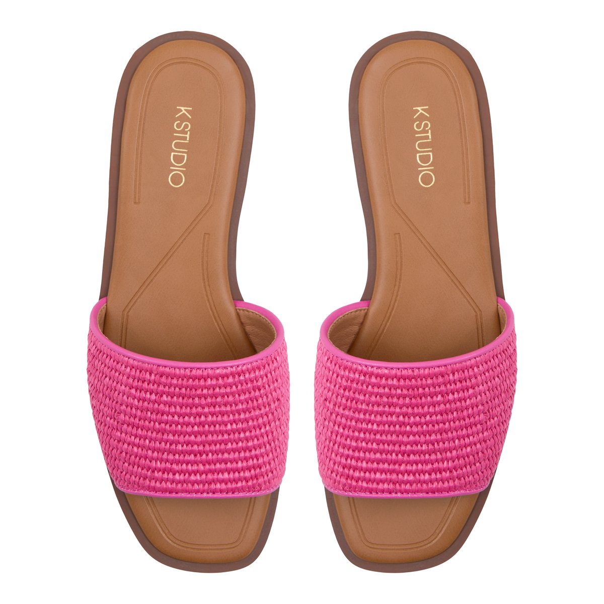 K STUDIO-Qilali-Sandales athlétiques à glissière - Talon plat - Rose