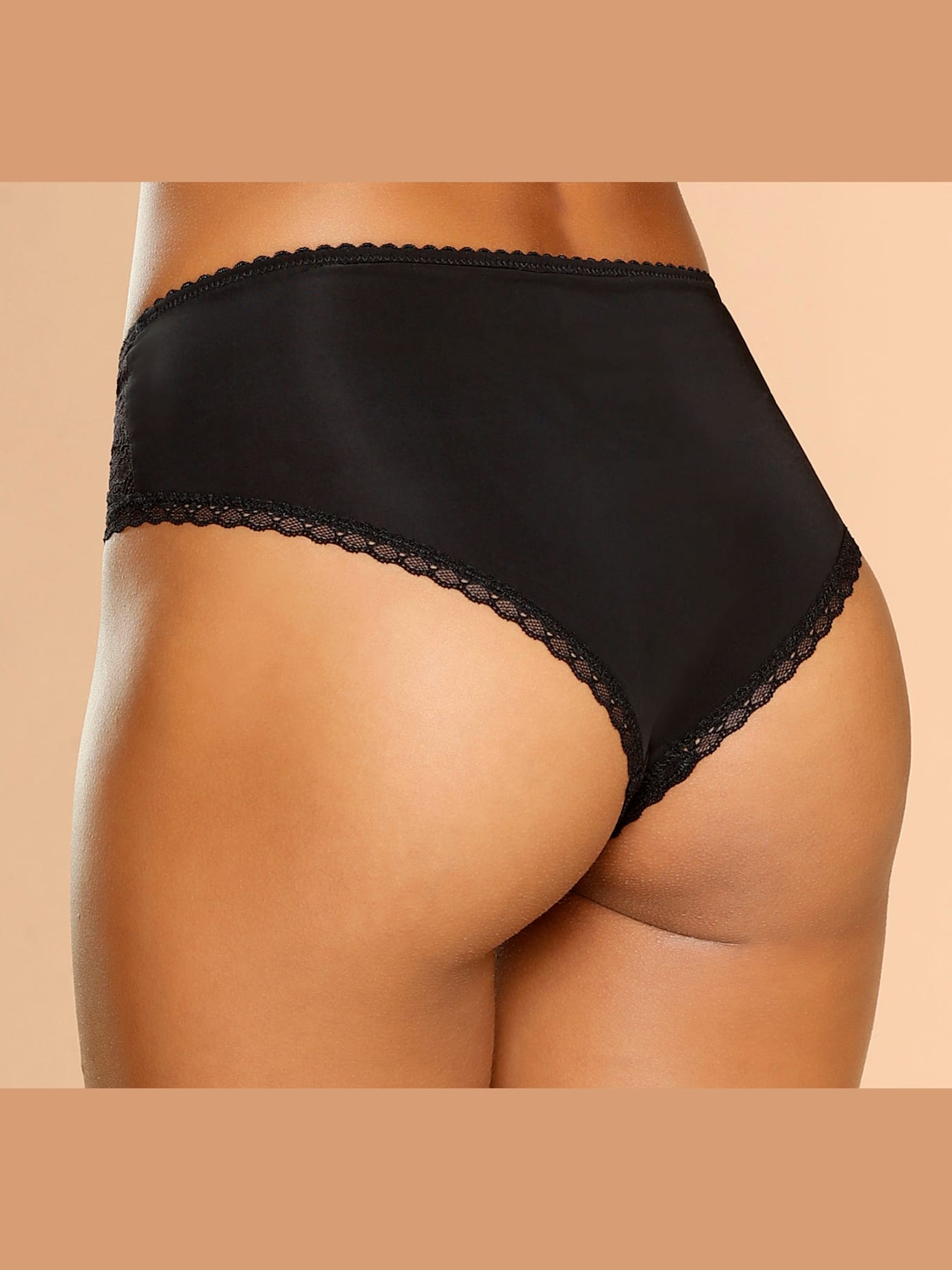 Panty féminin en mélange de matières agréablement doux