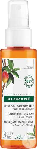 Klorane Mangue Huile Nutrition  Nourrissant & Éclat Cheveux Secs 100ml