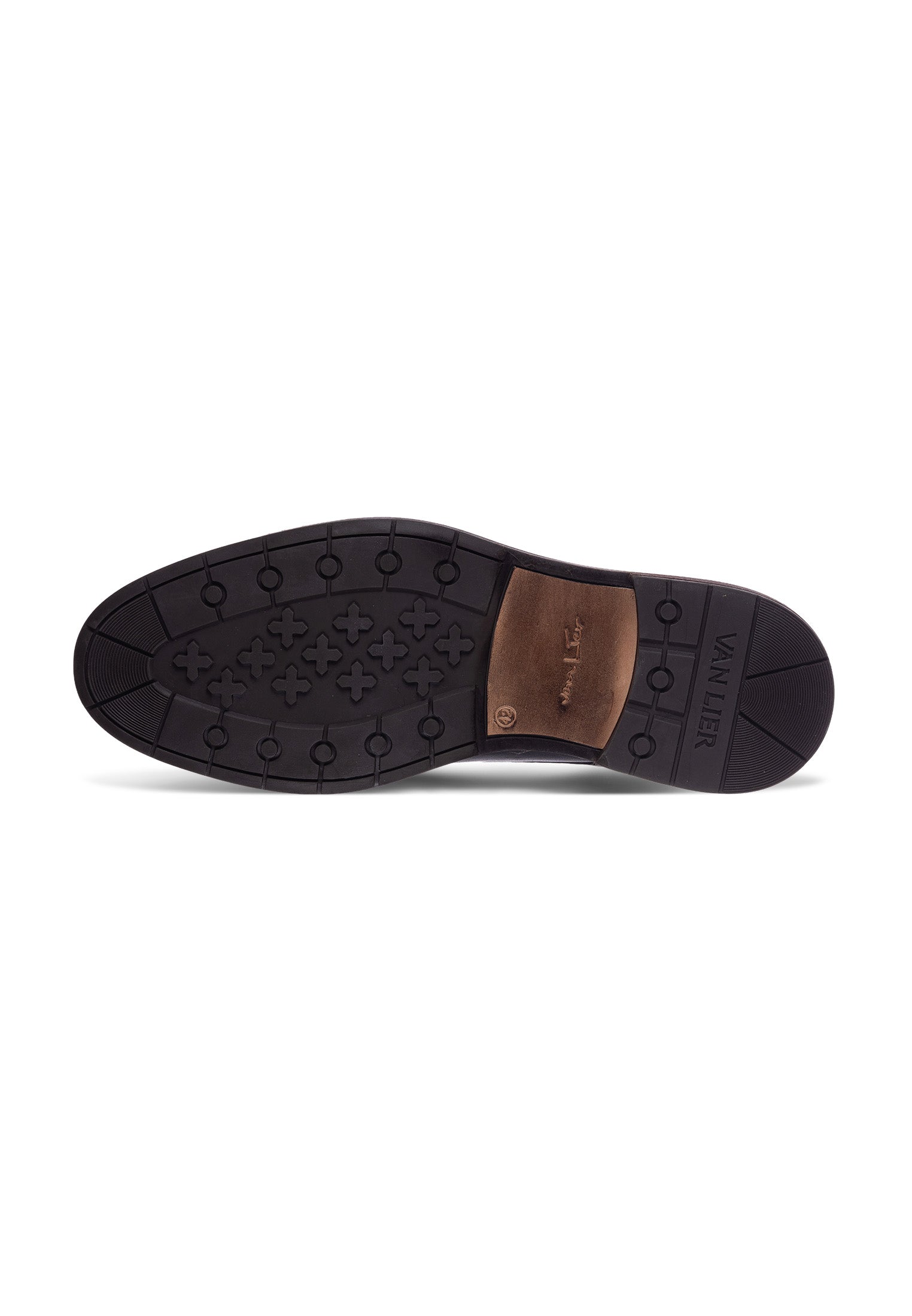 Zwart gladleren Boston boot