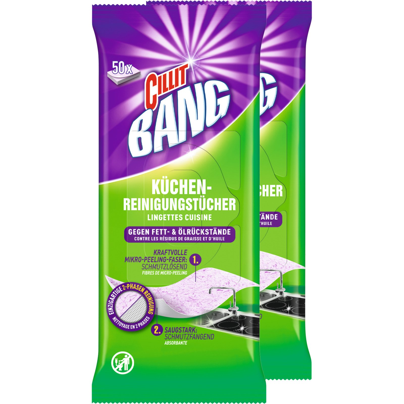 Cillit Bang Reinigungstücher Kü 2x50St