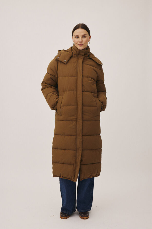 Magasin du Nord Collection Enya 1 GRS Water Repellent Puffer Jacket Tobacco brown