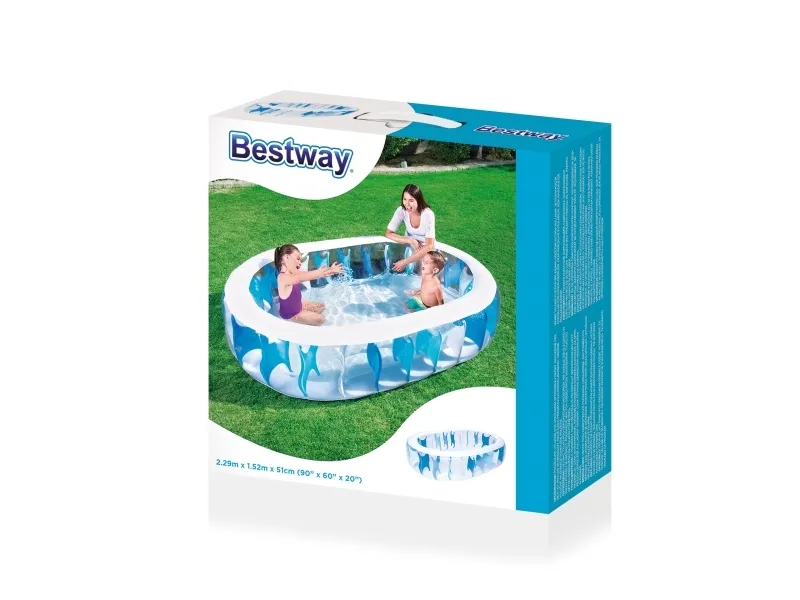Bestway 54066, 542 L, Oppustelig pool, Flerfarvet, 4,02 kg