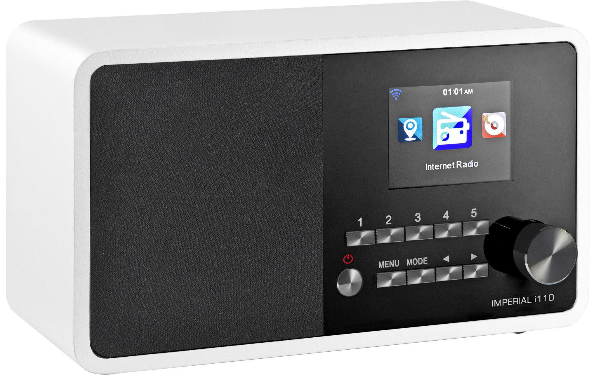 Internet Radio i110 WeissInternetradio mit Wettervorhersage