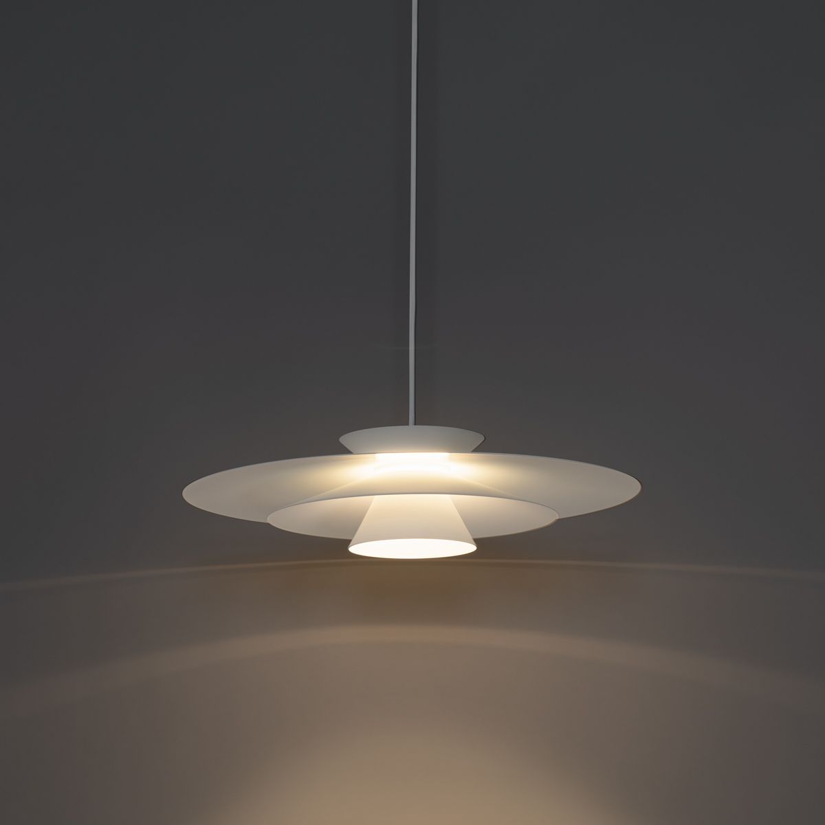Design hanglamp wit incl. LED 3-staps dimbaar - Pauline