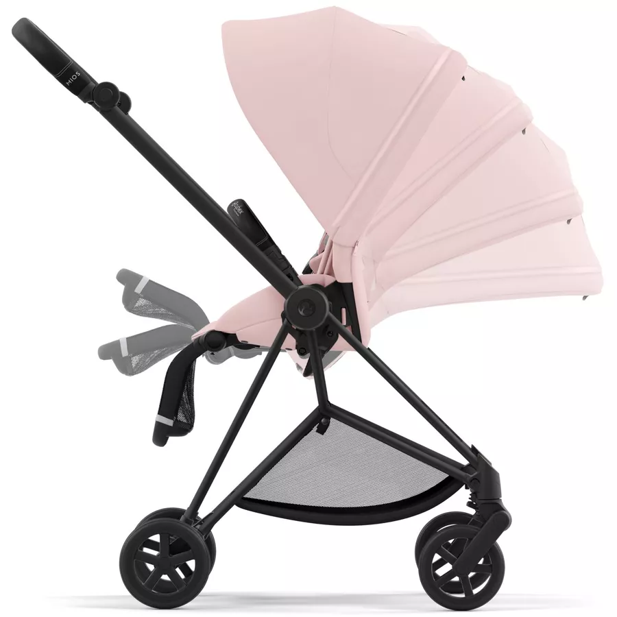 cybex PLATINUM Kombikinderwagen New Mios Matt Black Peach Pink