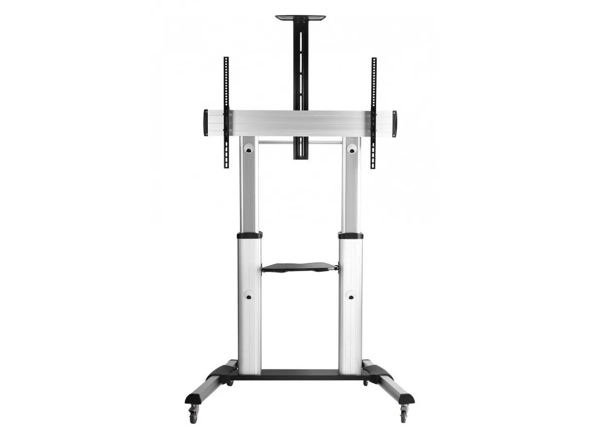 Techly ICA-TR24, Sølv, Sølv, 1 hylder, Sort, 100 kg, 2,54 m (100