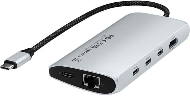 Satechi USB-C 8K Ethernet V3 Multiport USB-hub (Silver)
