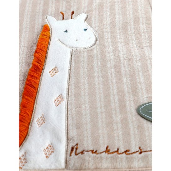 Protège carnet de santé en veloudoux   Girafe        de               Noukies
