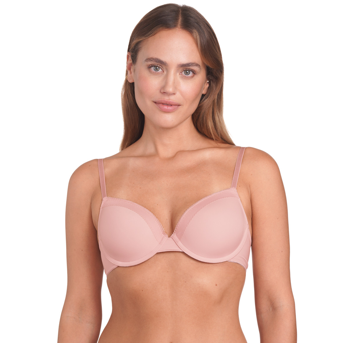Gina Benotti Damen Bügel-BH mit Spitze rosa