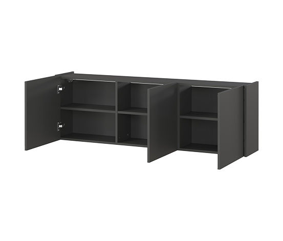 Mehrzweckschrank »Piana«, 3 Türen, graphit