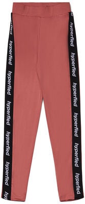 Hyperfied Tape Logo Tights, Withered Rose