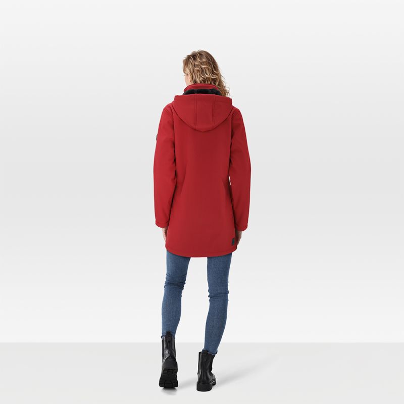Kjelvik Janne - Softshell jas - Rood - 36