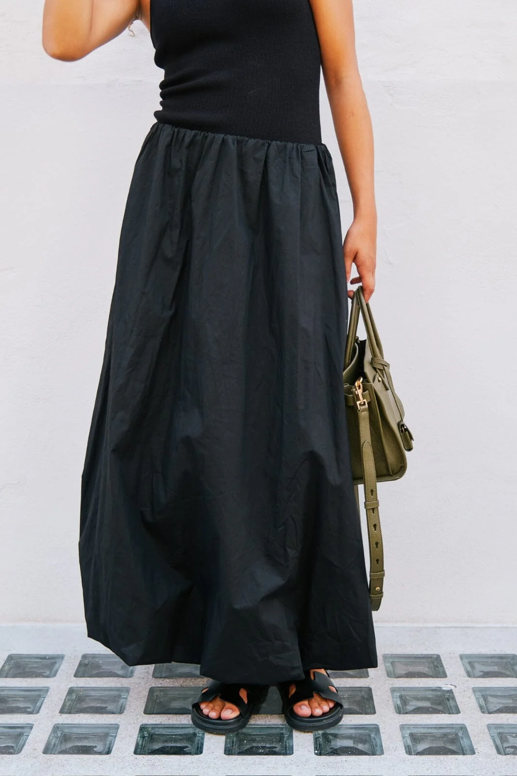 Neo Noir Ober Long Balloon Skirt