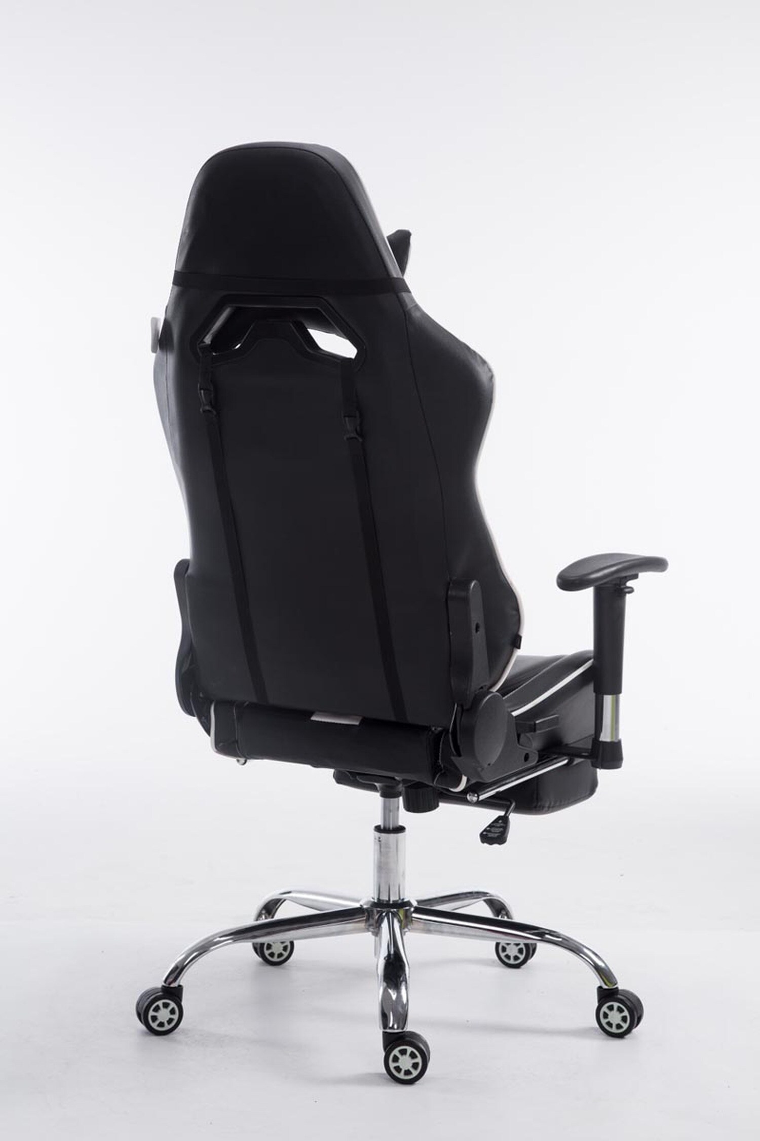 TPFLiving Racing Bürostuhl Limitless mit FußablageSchwarz/Blau