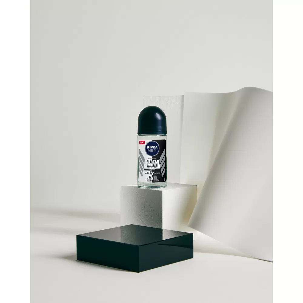 Nivea Men Black & White Invisible Original Deo Roll On - 50 ml.