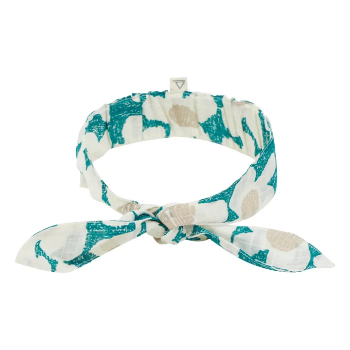 Arsène et Les Pipelettes Bandeau Fanya Coton Bio | Bleu canard