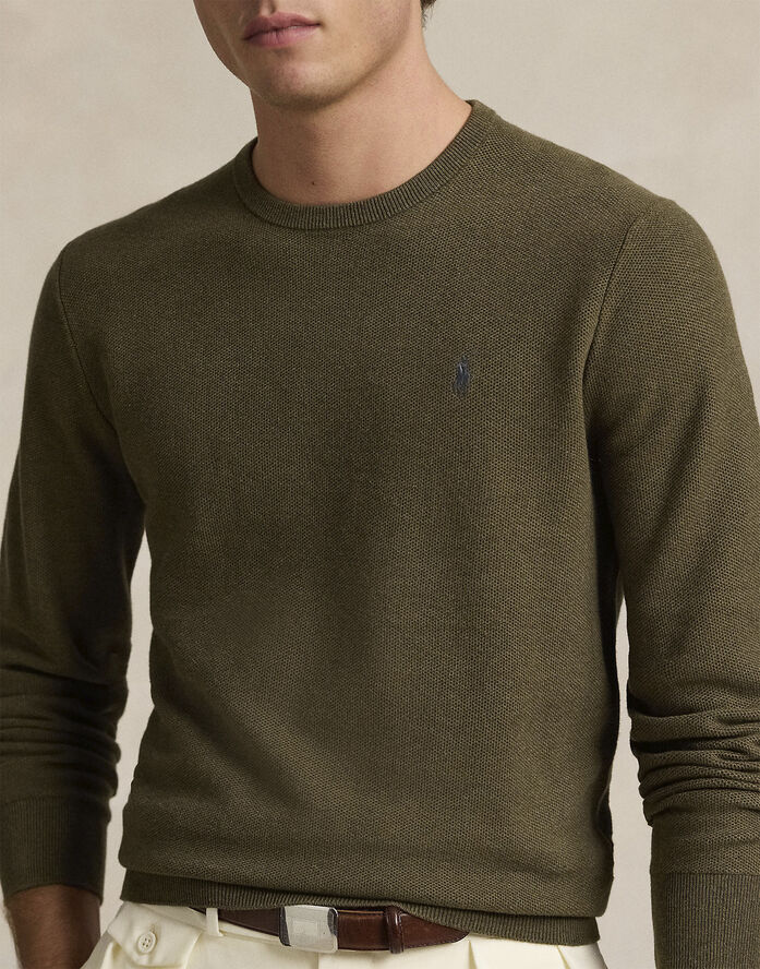 Polo Ralph Lauren 32/2 COTTON-LSL-PLO Cargo olive hthr