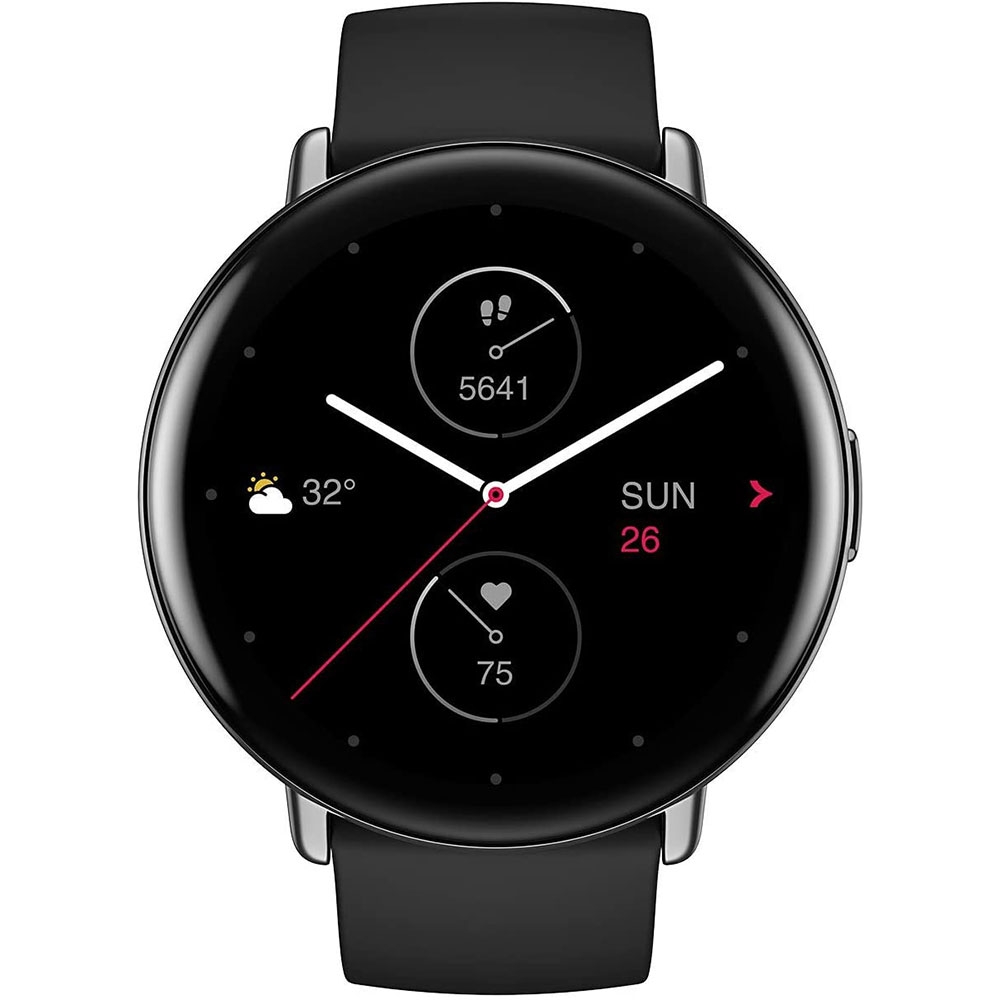 Zepp (by Xiaomi*) - E (42mm / Round) GPS Bluetooth Fitness Tracker Armband 5ATM (A1936) - Polarnacht Schwarz
