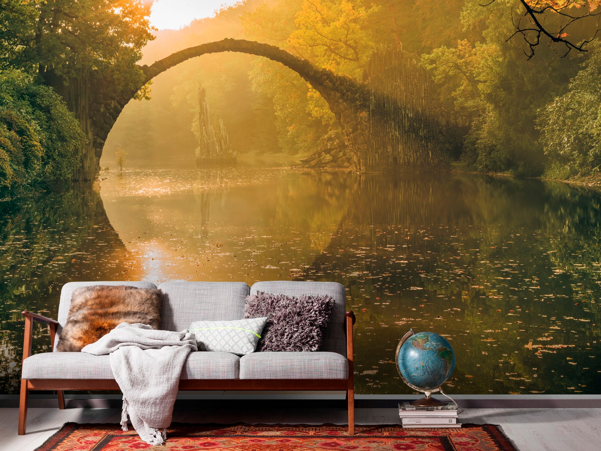 Komar Fototapete »Digitaldruck Vlies -  Devil's Bridge - Grösse 400 x 250 cm« bedruckt glatt Wohnzimmer, Schlafzimmer