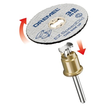 Dremel multitool accessoire - speedclic snijschijf voor metaal - 5 stuks - 38 mm