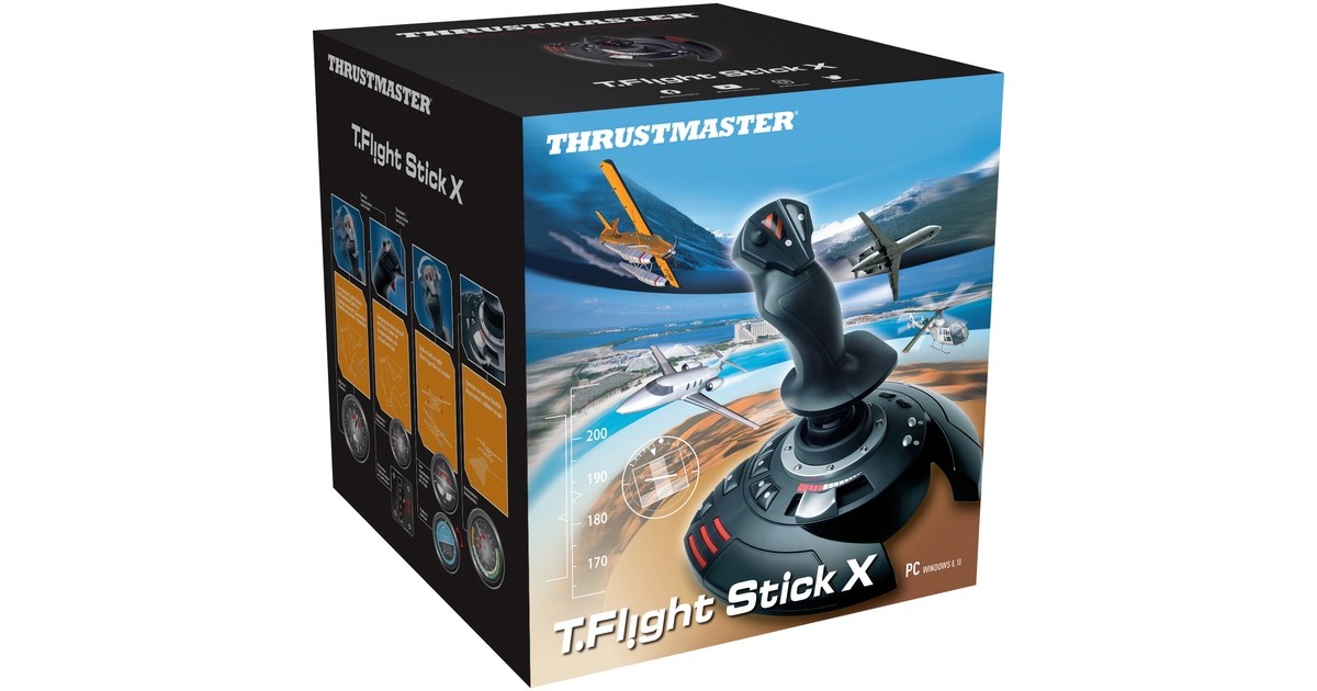 ThrustmasterT Flight Stick X joystick  (Zwart, Pc, PlayStation 3)