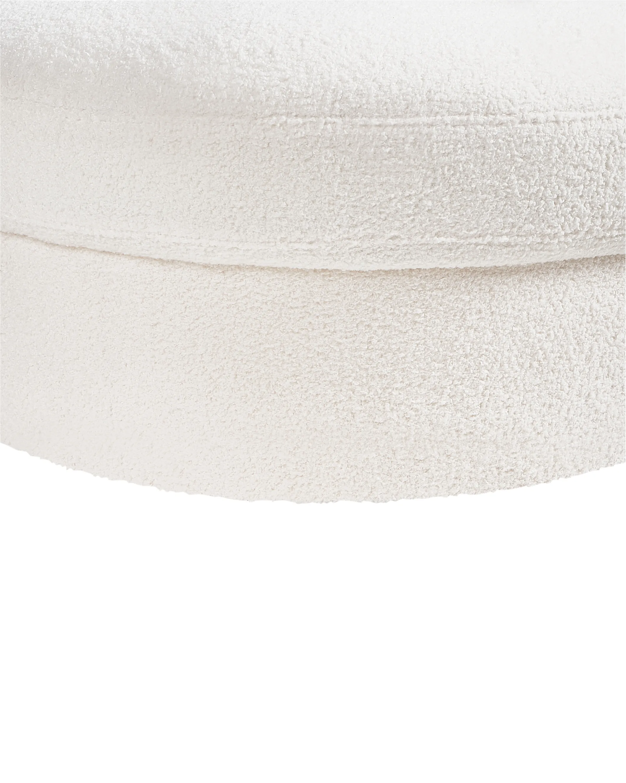 Draaifauteuil DALBY Bouclé Wit