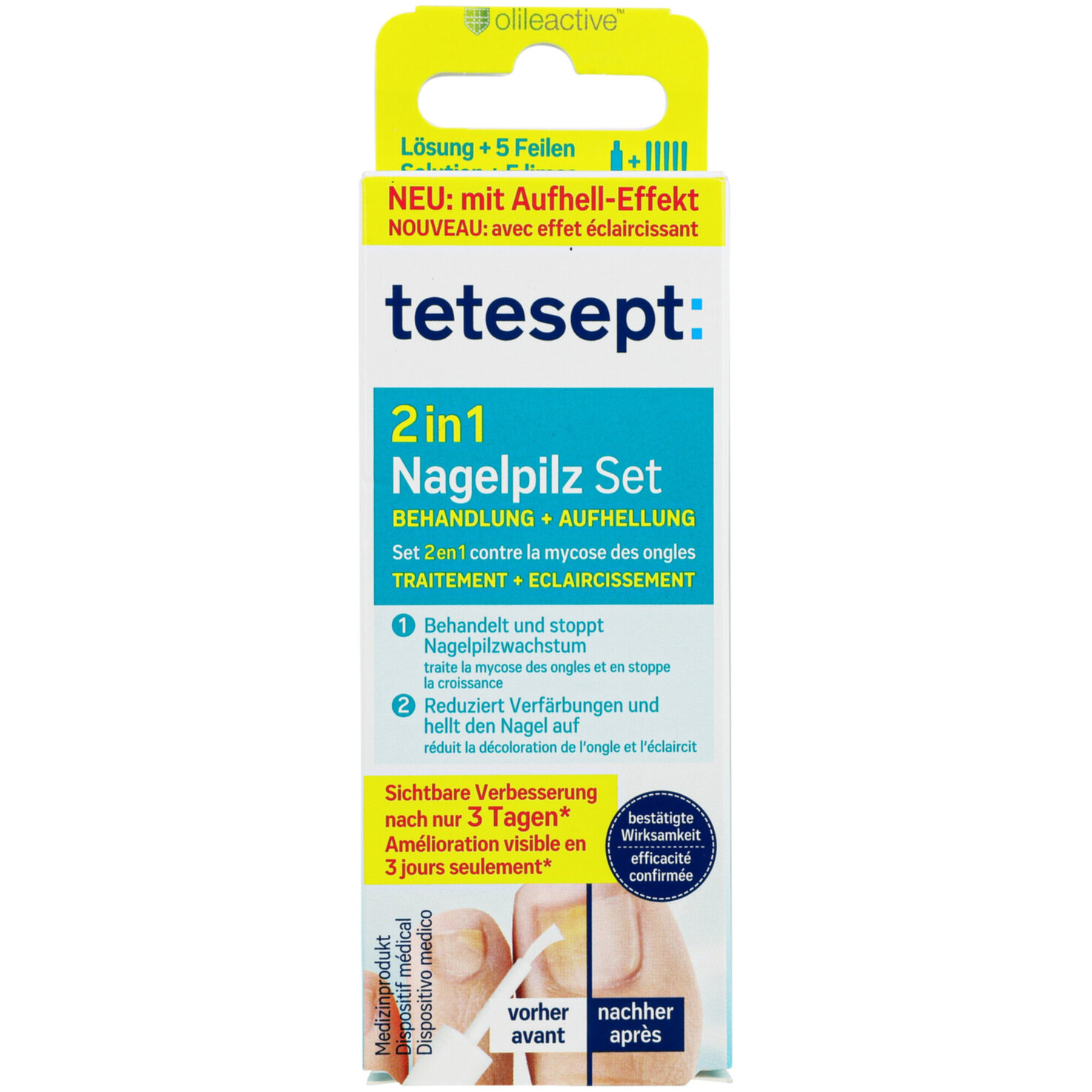 Tetesept Nagelpilz Set 2in1 Lösung