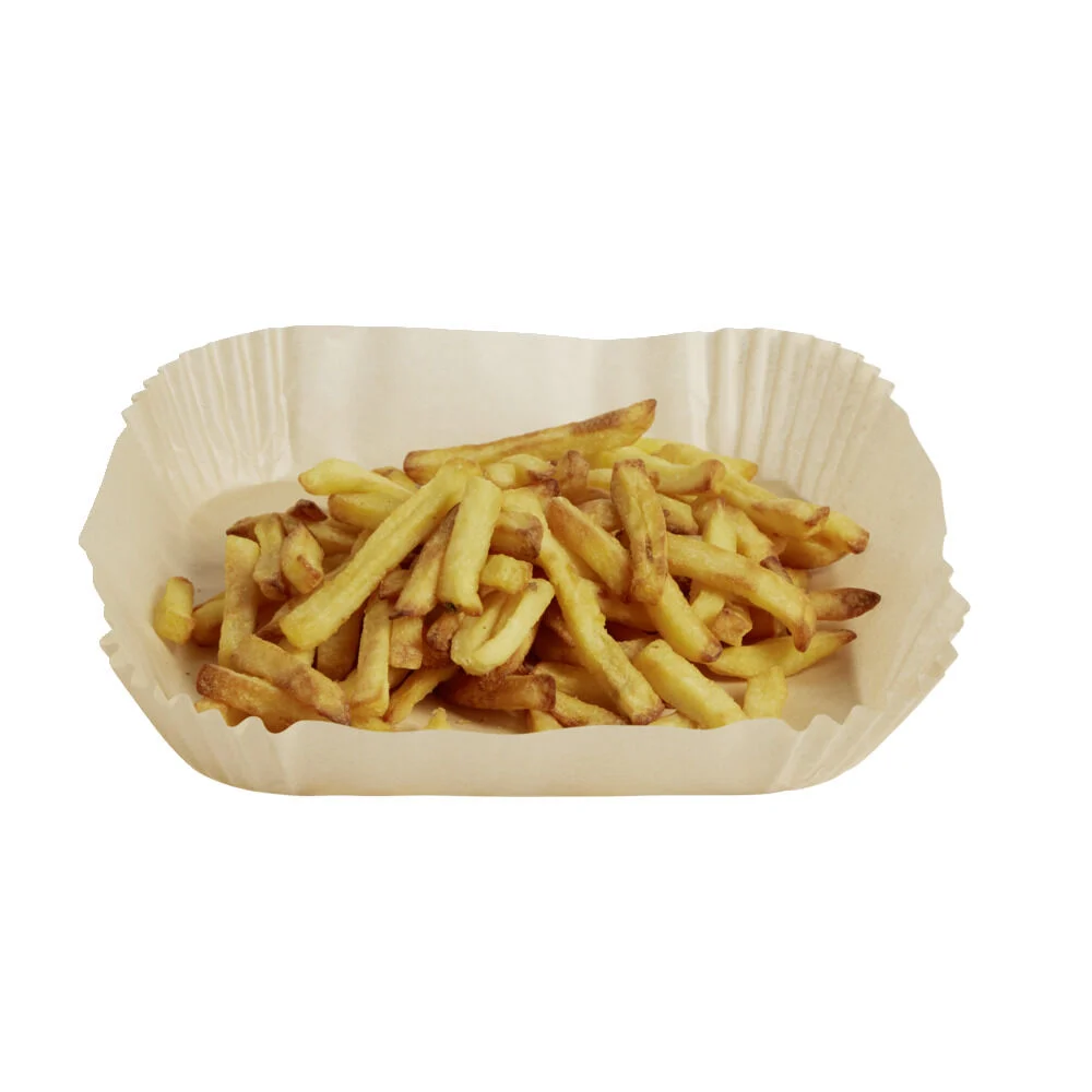 Papier cuisson pour friteuse sans huile 25 feuilles 20x20cm