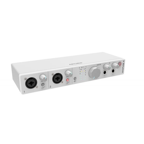 Arturia MiniFuse 4 Interface de Áudio e MIDI USB Compacta Branca