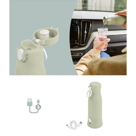Chauffe-biberon nomade MOOV & FEED   Vert        de               Babymoov